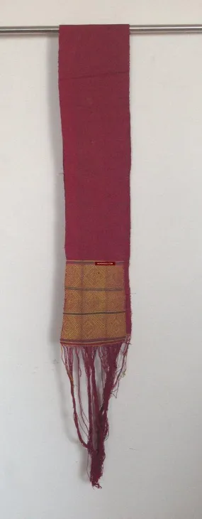 741 SOLD Antique Myanmar Aso Chin Woven Belt Textile