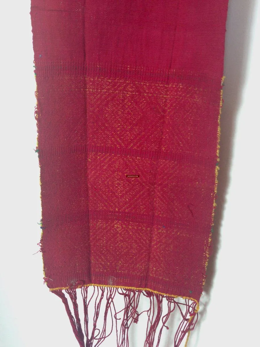741 SOLD Antique Myanmar Aso Chin Woven Belt Textile