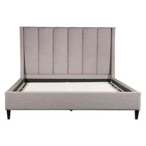 81.5" X 88.2" X 61" Gilded Age King Dove Gray Bed