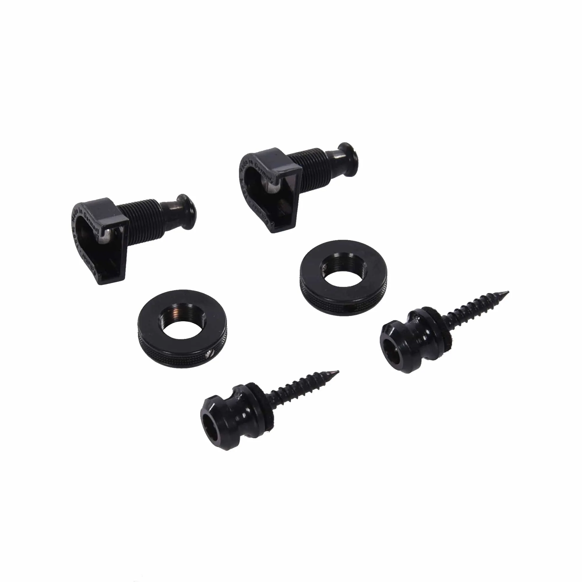 Allparts Schaller S-Lock System Strap Locks Black