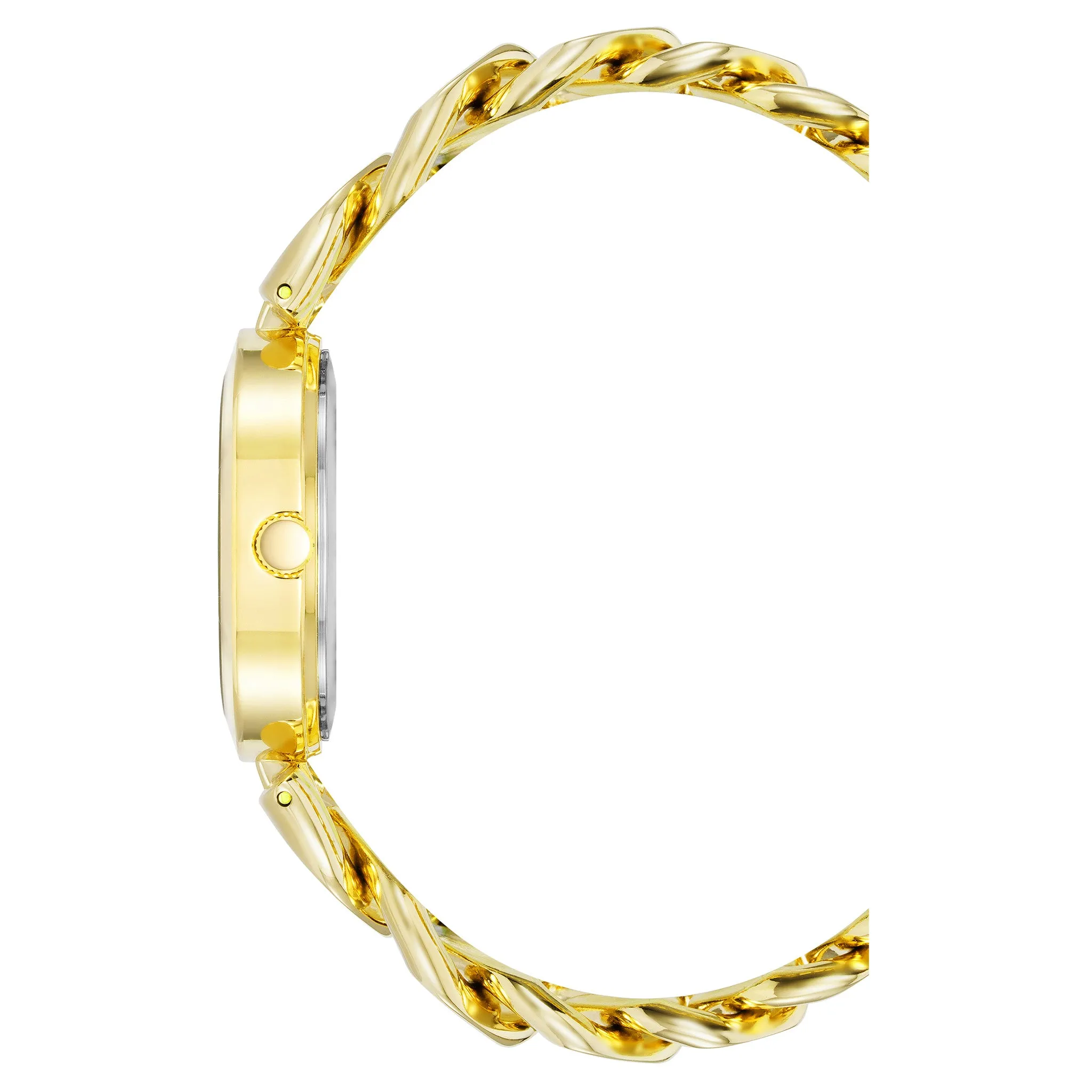 Anne Klein Gold Band Black Dial Women's Watch - AK4000BKGB