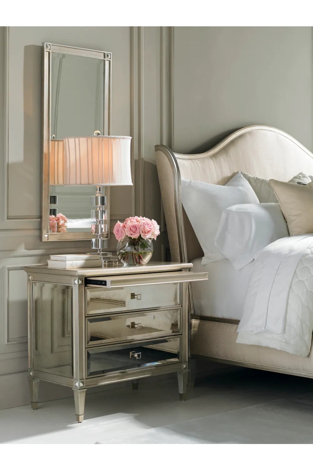 Antique Mirror Nightstand | Caracole A Classic Beauty