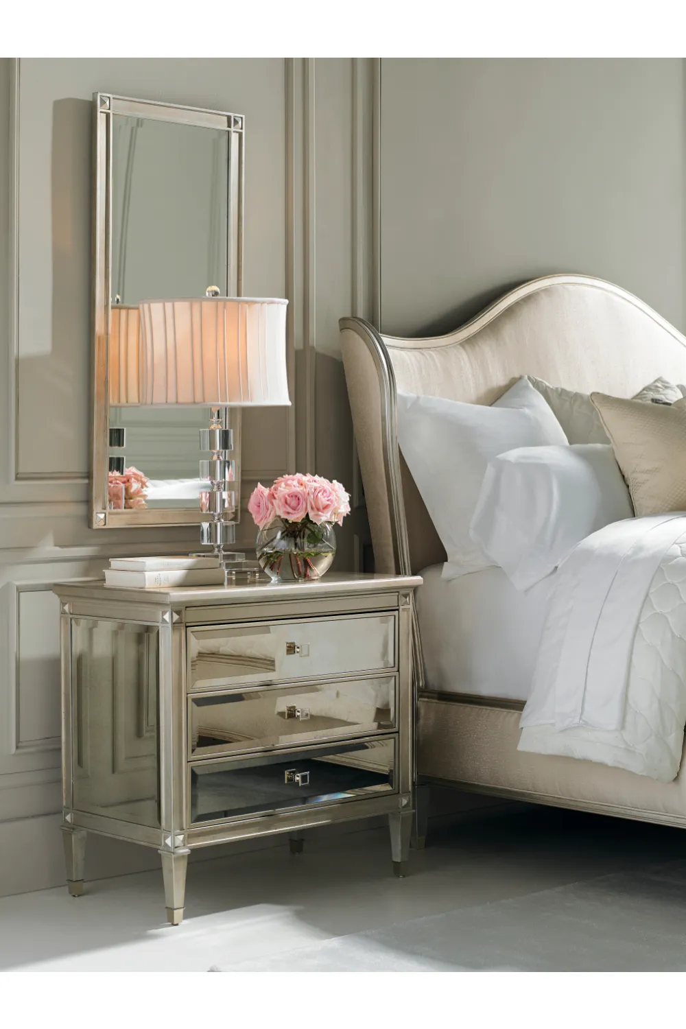 Antique Mirror Nightstand | Caracole A Classic Beauty