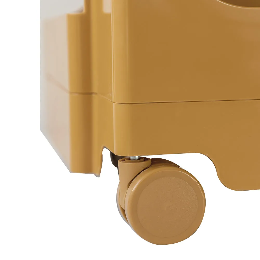 ArtissIn Replica Boby Trolley Storage Bedside Table Mobile Cart 3 Tier Yellow