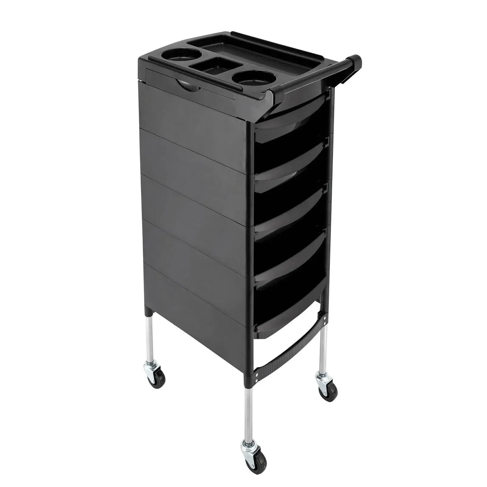 Beauty Salon Trolley Spa Styling Station Equipment Rolling Storage Tray Cart