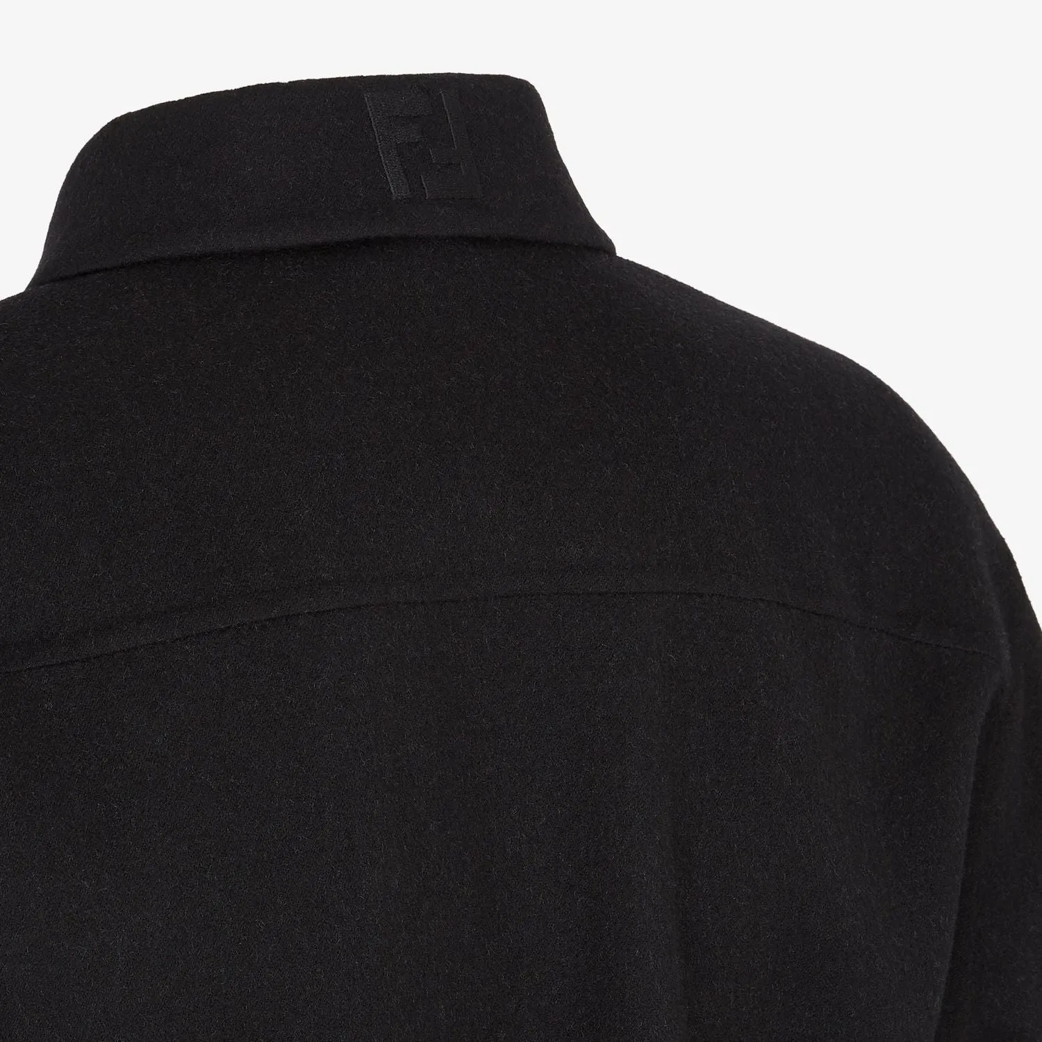 BLACK JACKET WITH MONOGRAM INTERIOR CLOTH