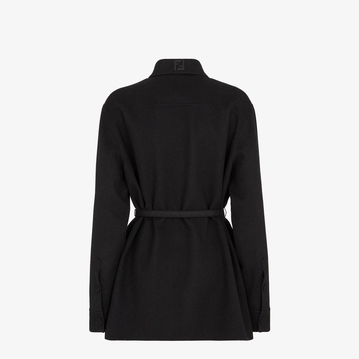 BLACK JACKET WITH MONOGRAM INTERIOR CLOTH