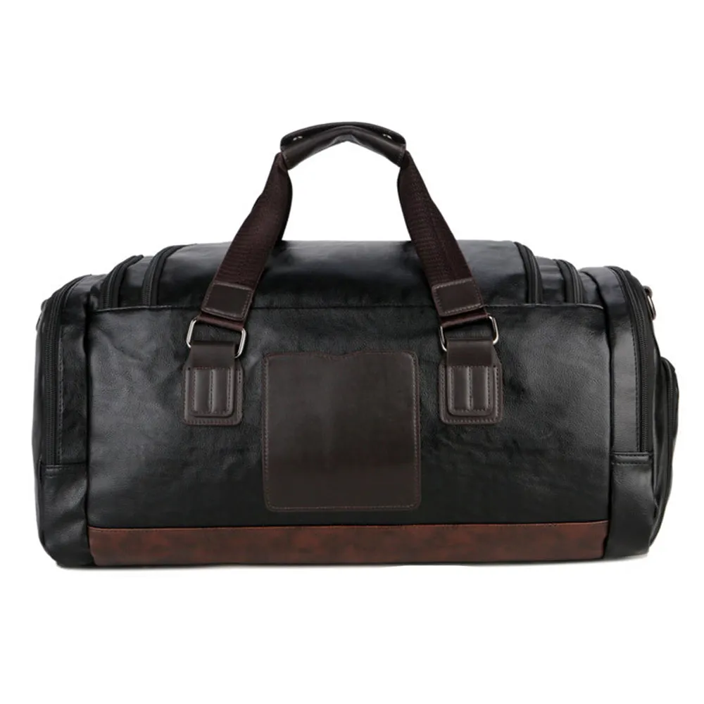 Black Norway Men quality leather travel bags