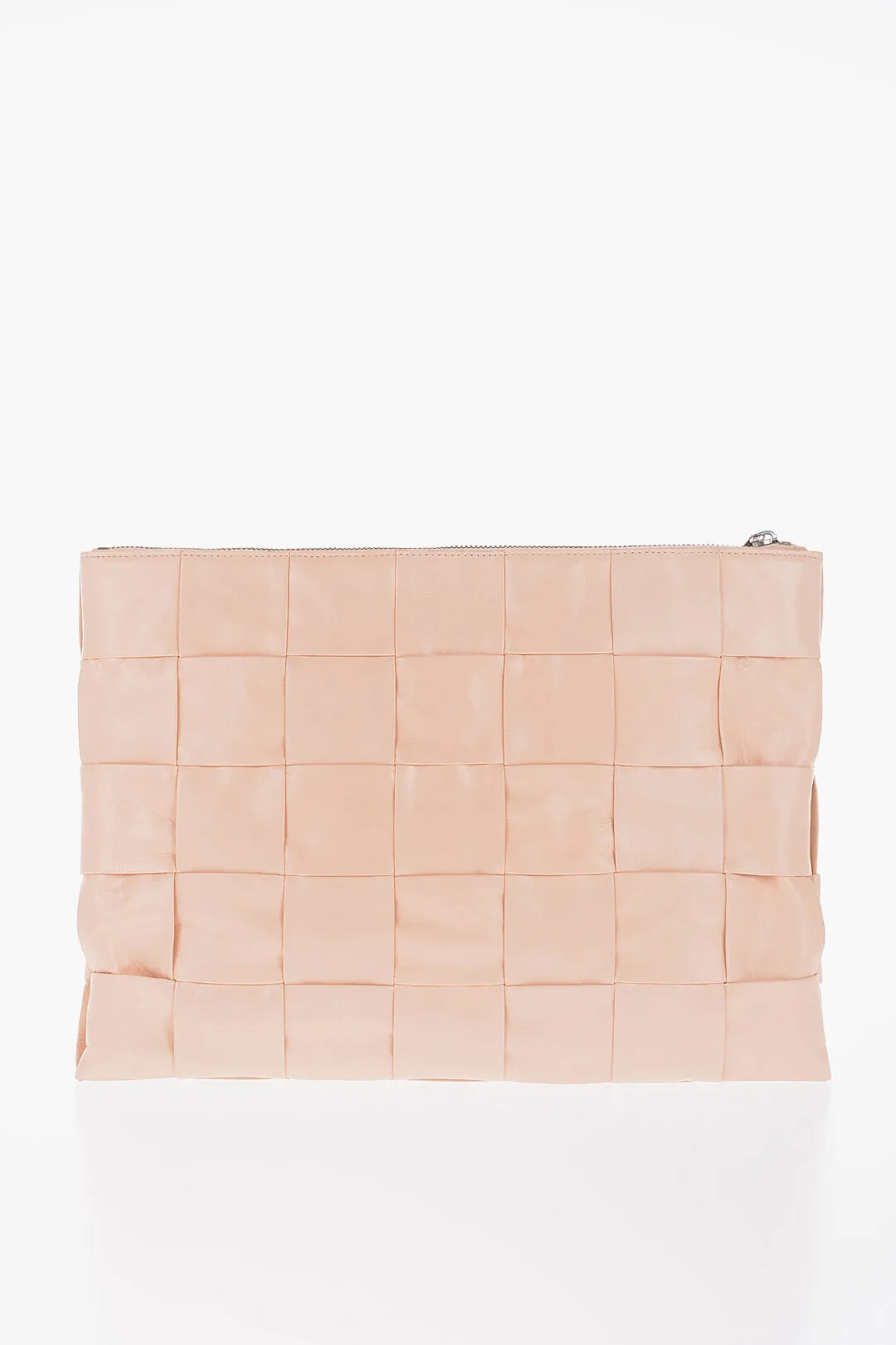 Bottega Veneta Braided Design Leather Clutch