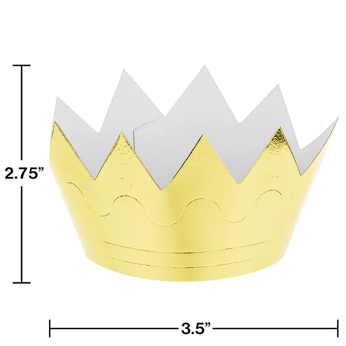 Bulk Mini Foil Crowns (72 per Case)