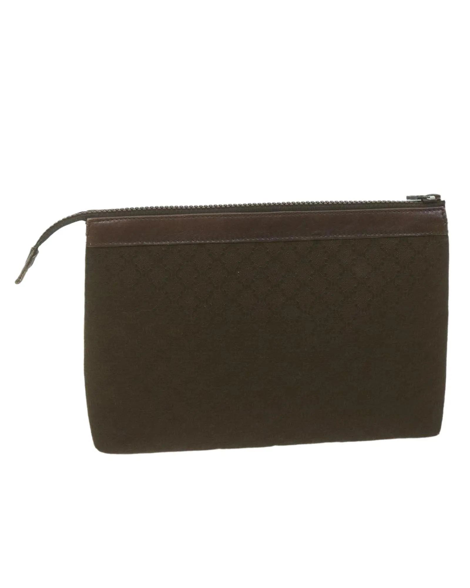 Canvas Clutch Bag in Brown - Authentic CELINE