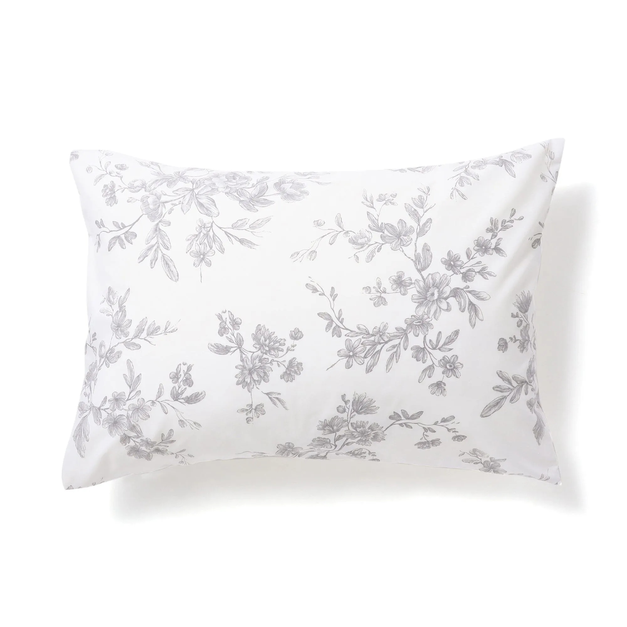 Classic Flower Pillow Case 500 X 700 Gray