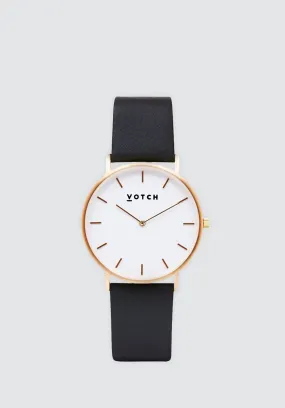 Classic Watch | Black & Gold