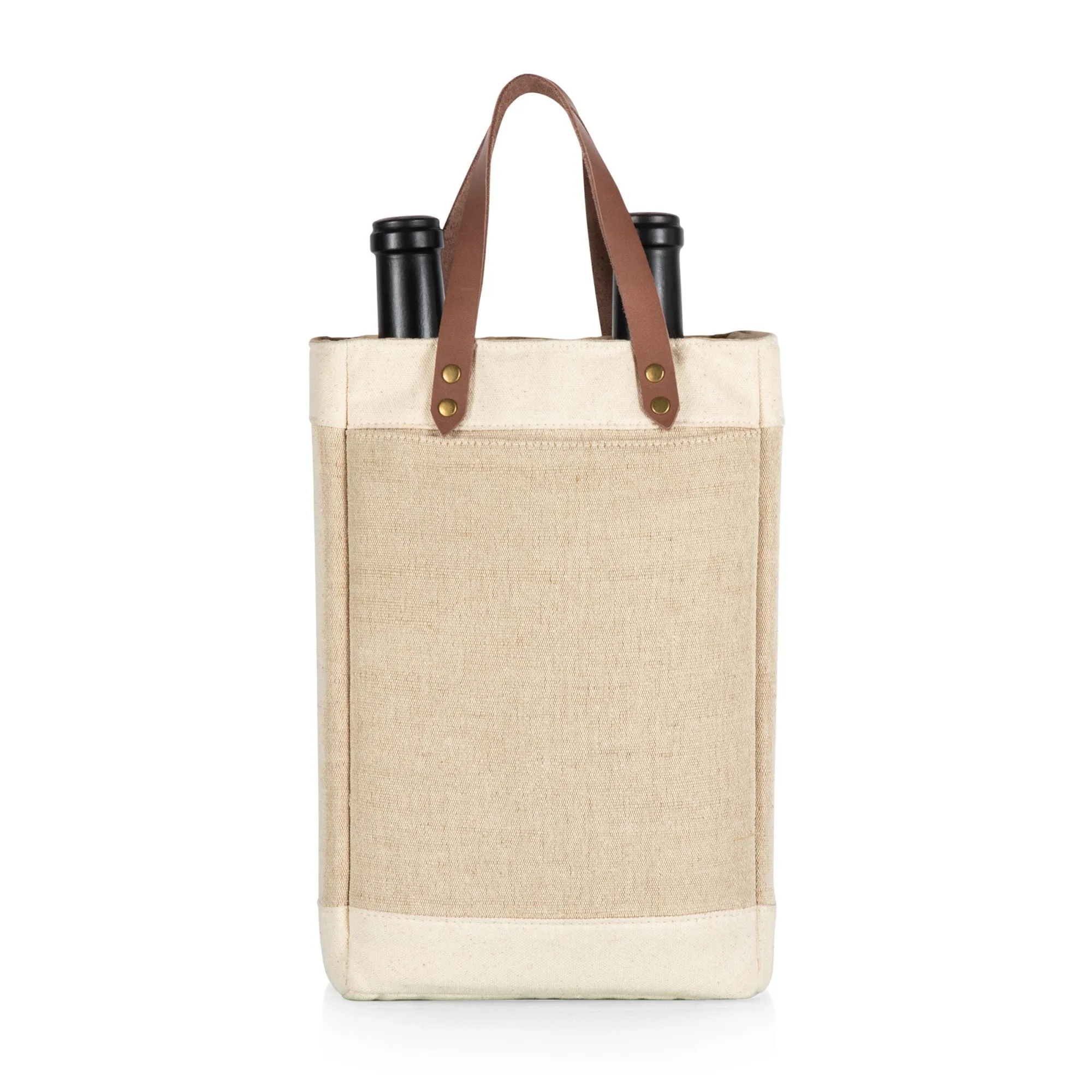 Columbus Blue Jackets - Pinot Jute 2 Bottle Insulated Wine Bag
