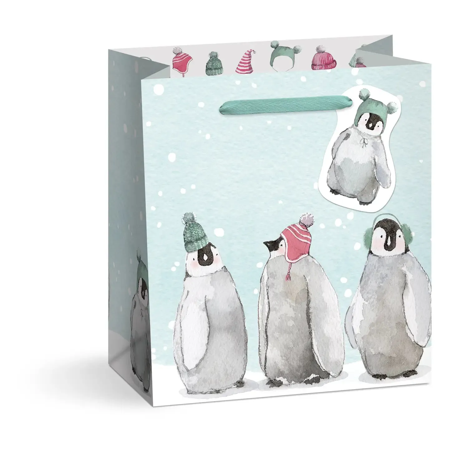 Cozy Penguins Gift Bag
