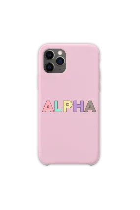 DanDan Signature 'ALPHA' Pastel Pink Phone Case