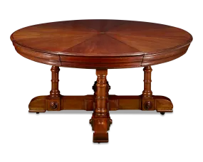 English Mahogany Expanding Table