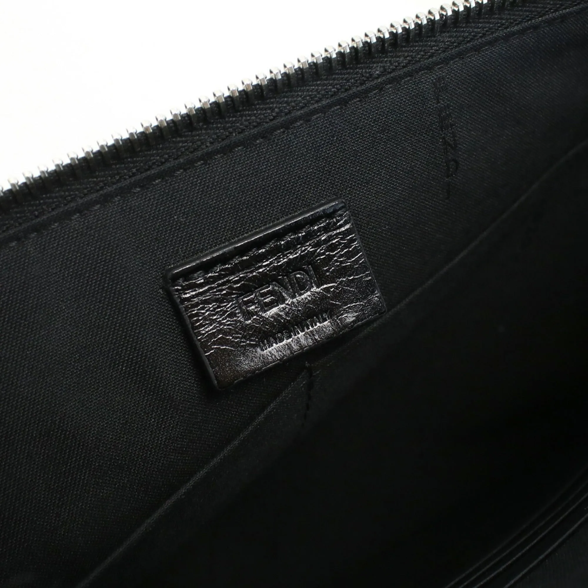 FENDI Shadow Flat Clutch 7N0132 AJF4 F19KP Bag Leather Men's