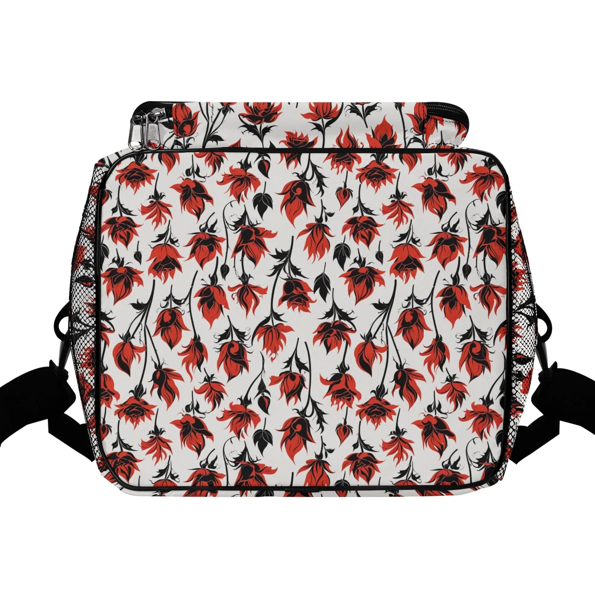 Floral Fire Insulated Leakproof Cooler Bag Lunch Box