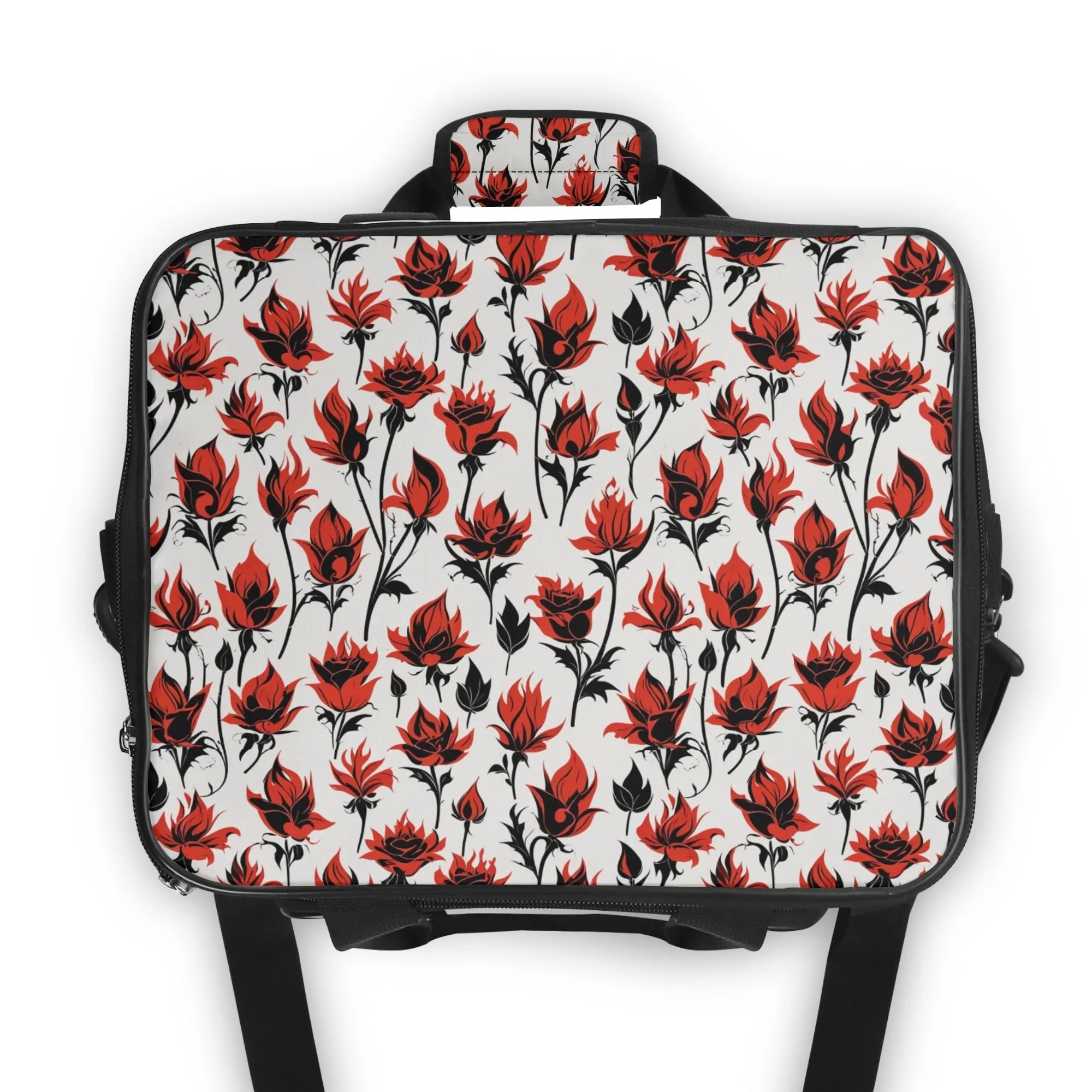 Floral Fire Insulated Leakproof Cooler Bag Lunch Box