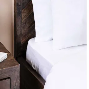 Garden Trading Pembridge Bed Linen - Lily White Fitted Sheets - Available to Order
