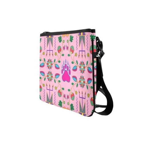 Geometric Floral Fall-Sunset Slim Clutch Bag