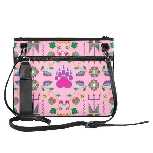 Geometric Floral Fall-Sunset Slim Clutch Bag