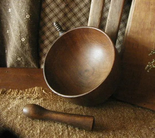Herb Mixing Bowl with Pestle Rare Antique Apothecary Set of 3