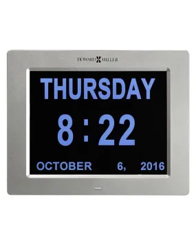 Howard Miller Memory Clock - Multilingual - AC Powered - Wall or Table Mount