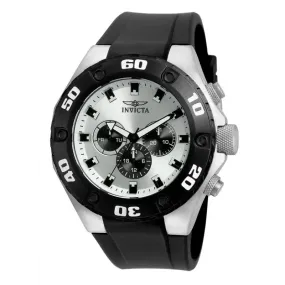 Invicta Men's Specialty Chrono Stainless Steel Black Polyurethane Watch 21403