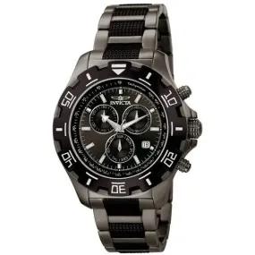 Invicta Men's Specialty Chronograph Black/Gunmetal Stainless Steel Watch 6412