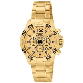 Invicta Men's Specialty Chronograph Gold Plated Stainless Steel Watch 1503