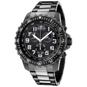 Invicta Men's Specialty Chronograph Quartz Gunmetal Stainless Steel Watch 1328