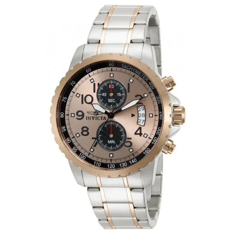 Invicta Men's Specialty Chronograph Quartz Two Toned Stainless Steel Watch 13784