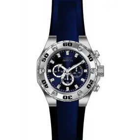 Invicta Men's Specialty Chronograph Stainless Steel Blue Silicone Watch 21456