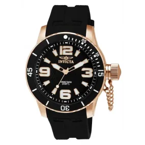 Invicta Men's Specialty Quartz Stainless Steel Black Polyurethane Watch 1673