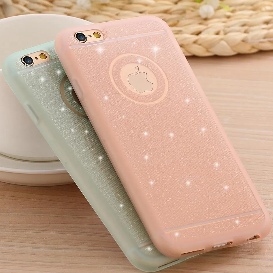 iPhone 6s 6 case Ultra Slim Shining Rubber Protective Back Cover