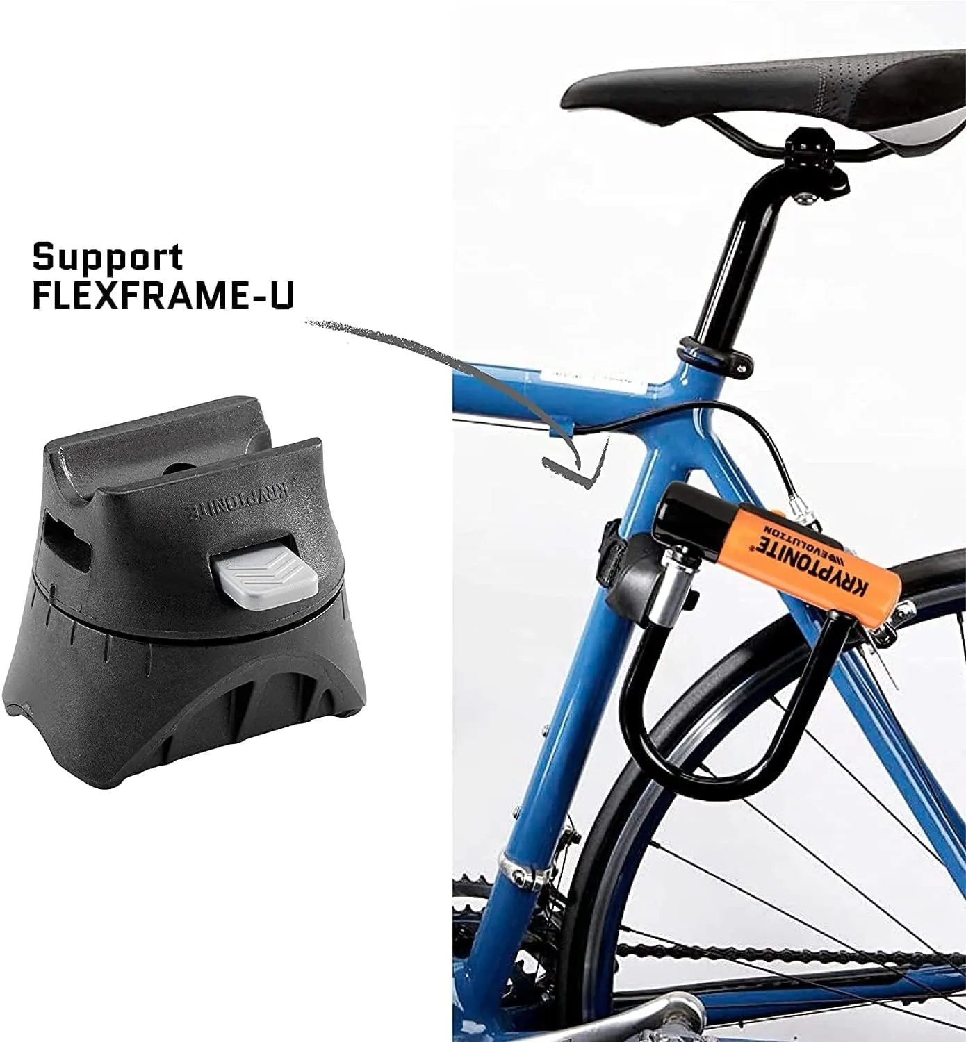 Kryptonite Evolution Mini-7 Bike U-Lock with 4ft Length Security Cable