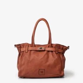 Large Satchel Style Shoulder Bag (Black or Tan)