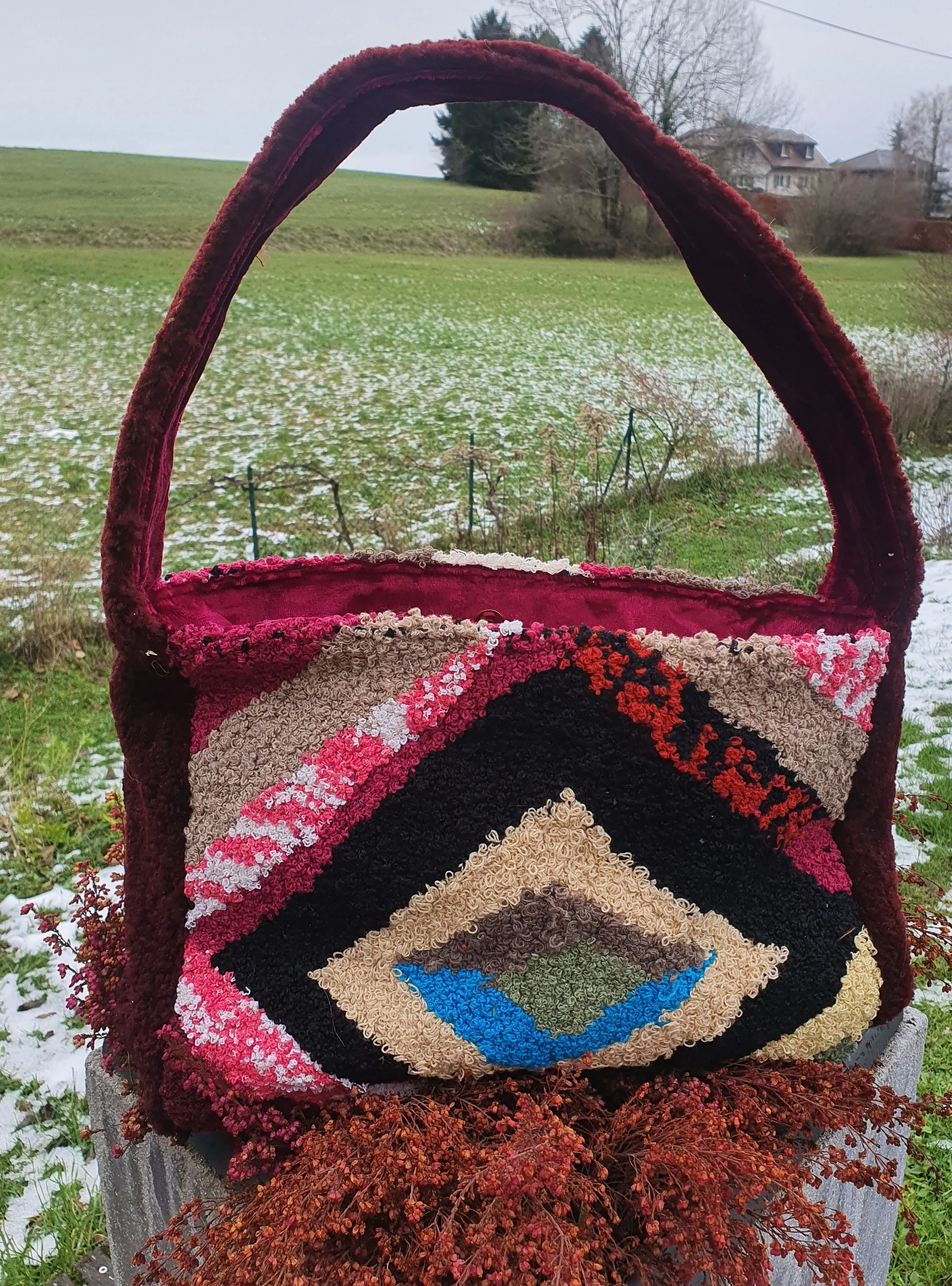 leather & fabric bags LINDA