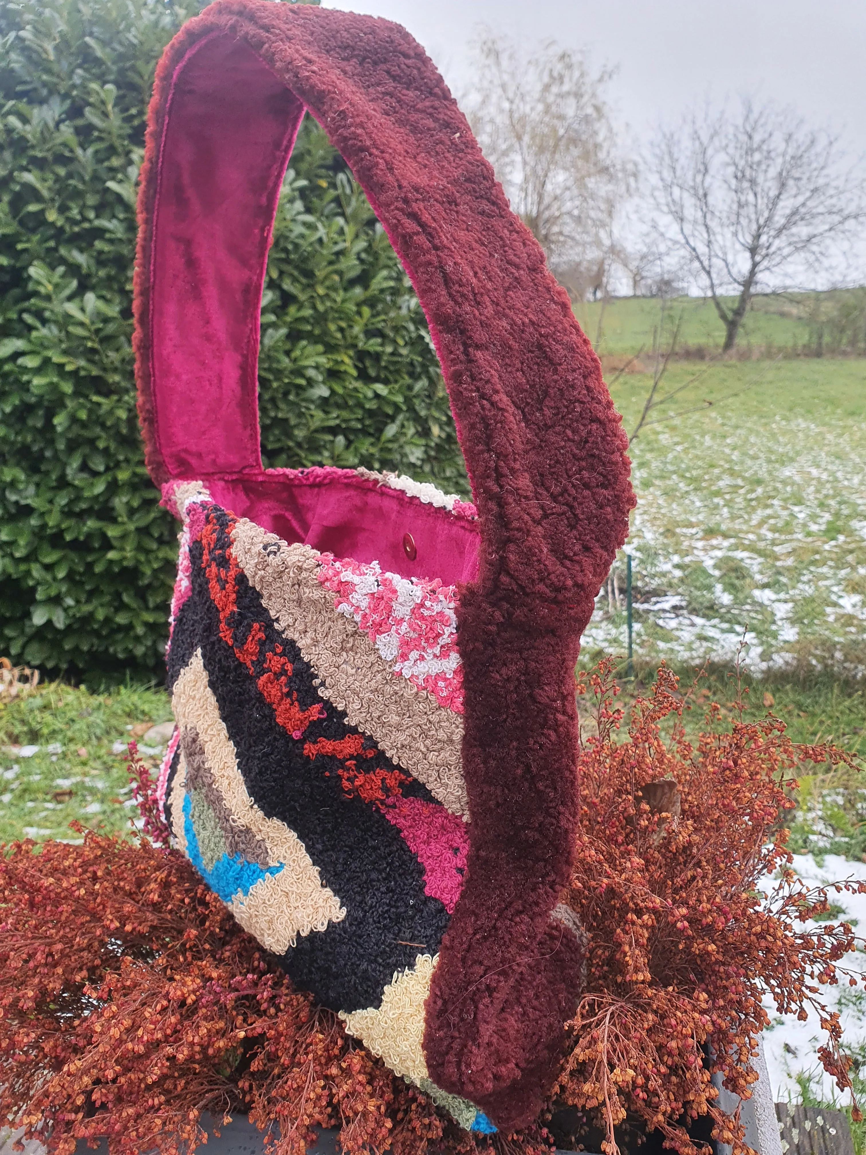 leather & fabric bags LINDA
