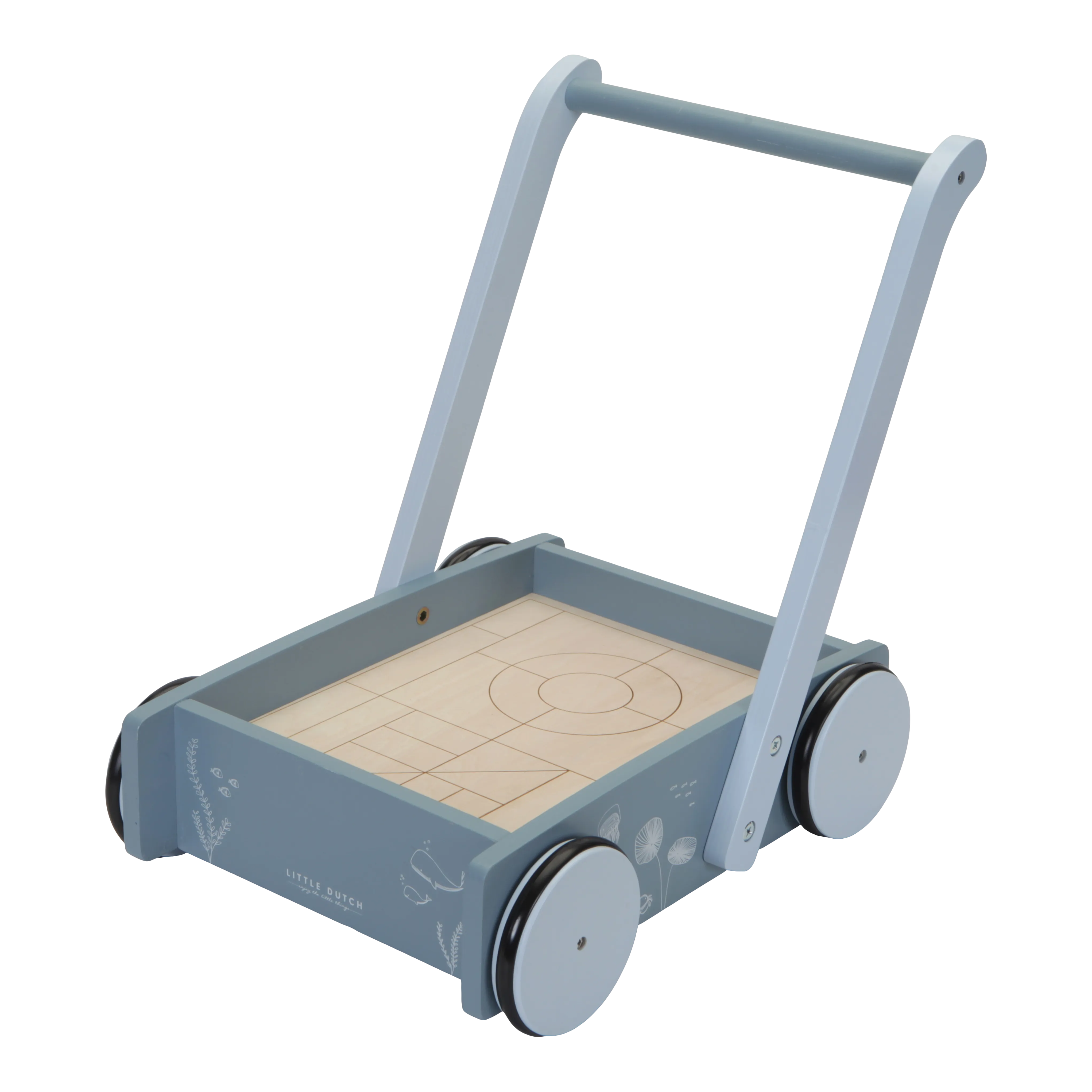 Little Dutch Walker With Blocks - Ocean Blue