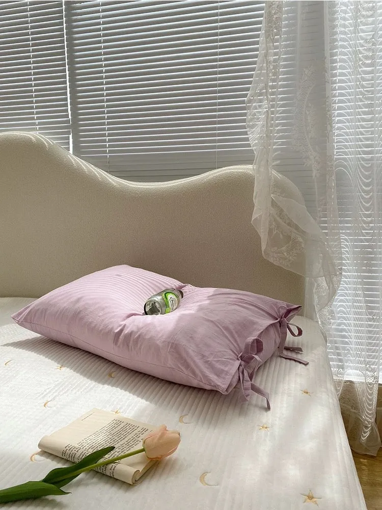 Macaron Pastel Colored Cotton Pillow Case For Dolly Home