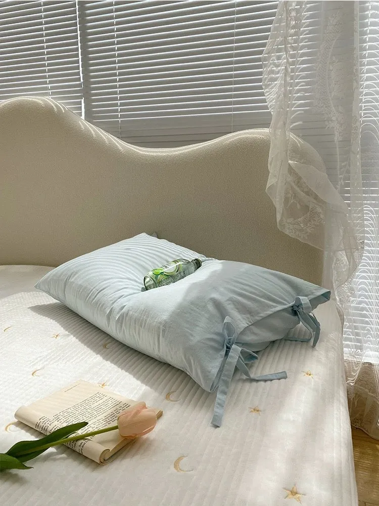 Macaron Pastel Colored Cotton Pillow Case For Dolly Home