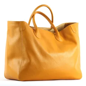Minimalist Women Leather Tote Bag, Single Shoulder Bag Personalized Handbag Gift for Her