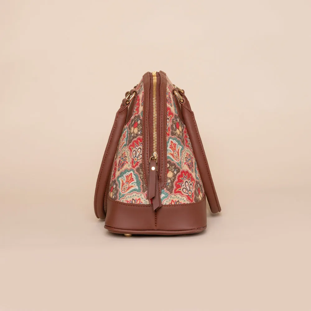 Mughal Art Multicolor Dome Shaped Bag