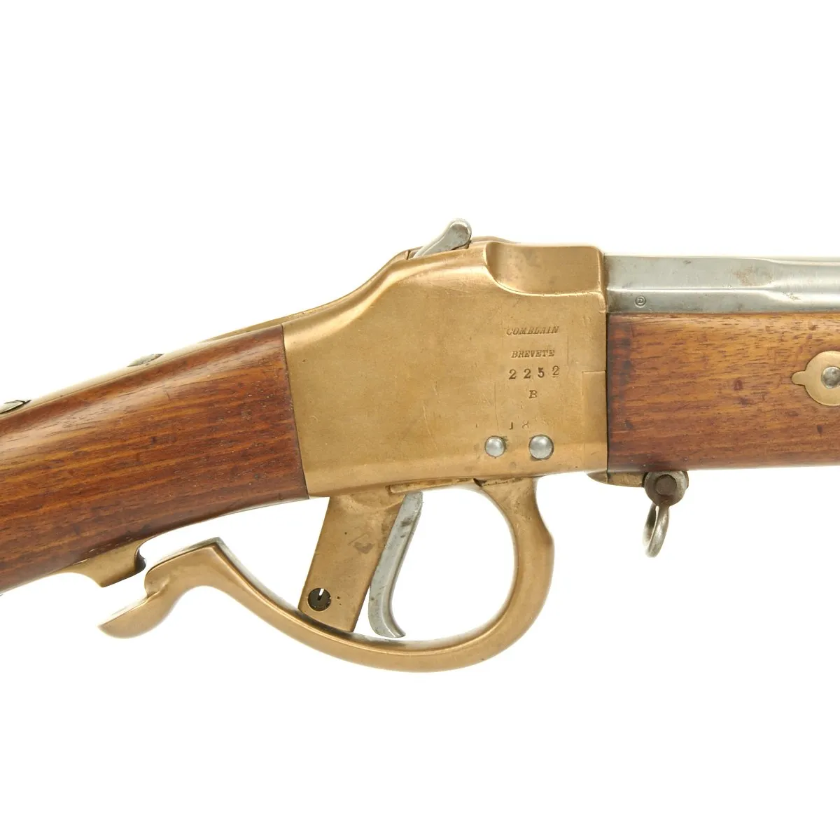 Original Belgian Brass-Framed M-1870 Comblain Infantry Falling Block Rifle