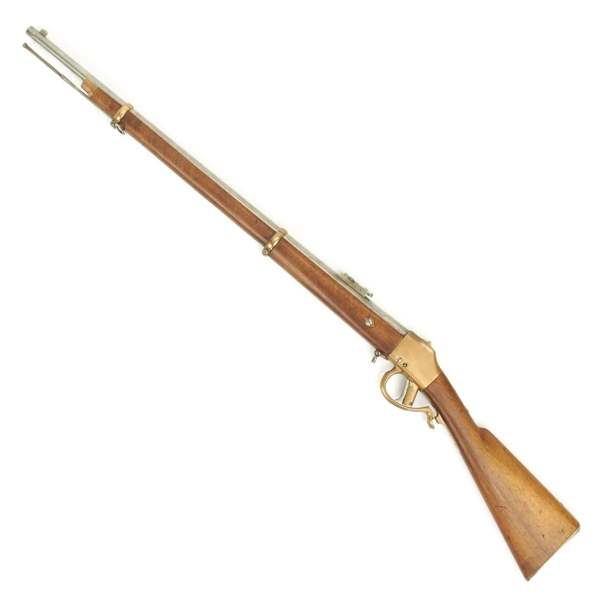 Original Belgian Brass-Framed M-1870 Comblain Infantry Falling Block Rifle