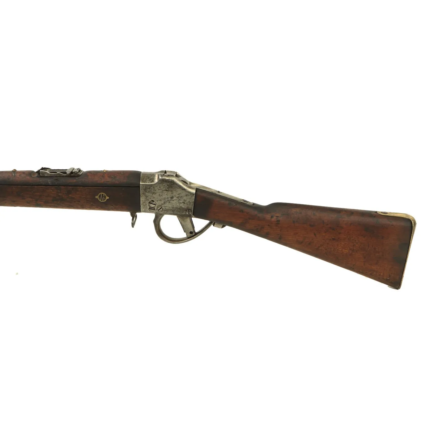Original Belgian M-1870 Comblain Falling Block Carbine with Saber Bayonet - Serial 61022