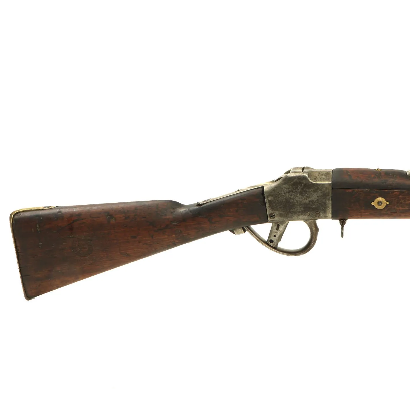 Original Belgian M-1870 Comblain Falling Block Carbine with Saber Bayonet - Serial 61022